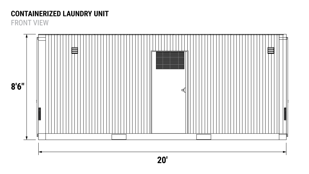 Containerized-Laundry-Unit Front