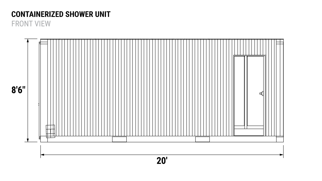 Containerized-Shower-Unit front