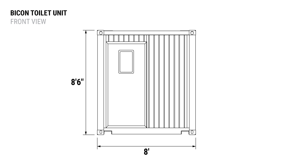 Toilet-Bicon door