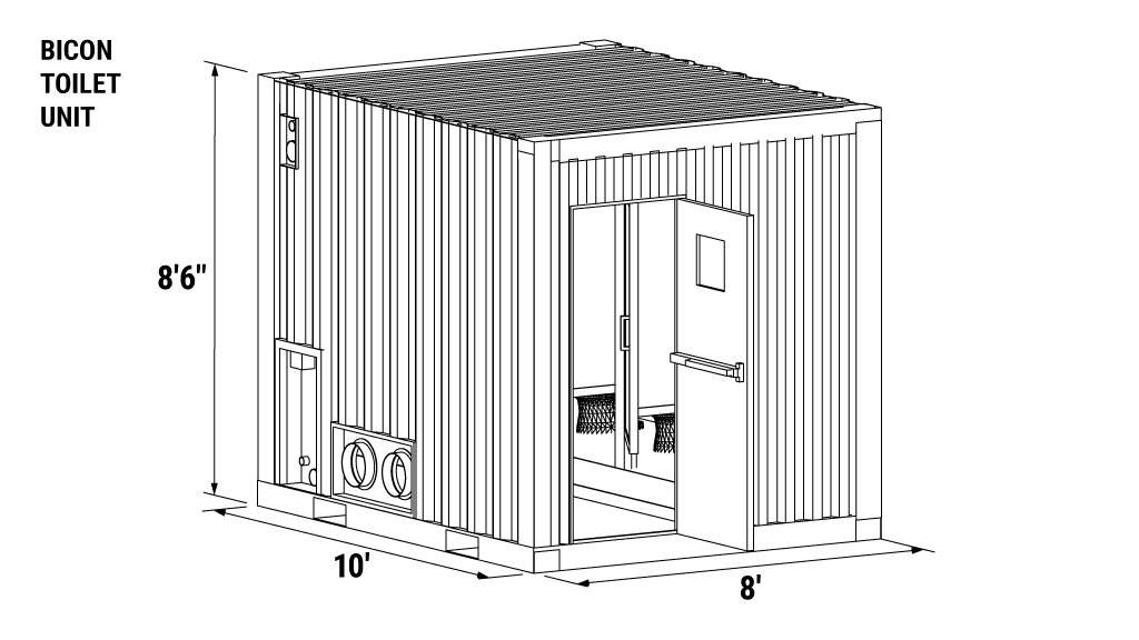 Toilet-Bicon aerial view